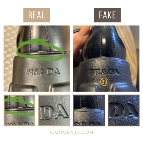 real vs fake prada loafers|are prada shoes real.